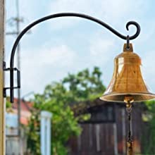 Silver Hardware Included 12 Inches Swivel Plant Hangers Outdoor 2 Pack Black Iron Plant Hanging Hook Bracket