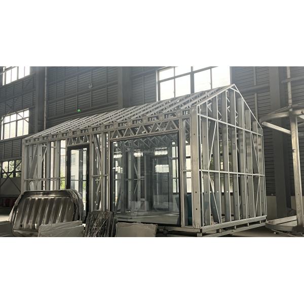 Fast-Installed Two-Storey Prefab Villa with A-Frame Design and Triangle Container Made of Galvanized Steel Square Tubes