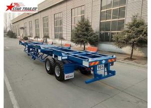 Buy cheap Two Axles Terminal Trailer Q345B Material For Transport 20 Foot Container product