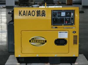 China Single Phase 3kva Silent Diesel Generator , Portable Quiet Diesel Generator on sale