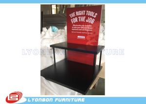China Black Knives display stand with 2 shelves and 4 metal support tubes and foam board on sale