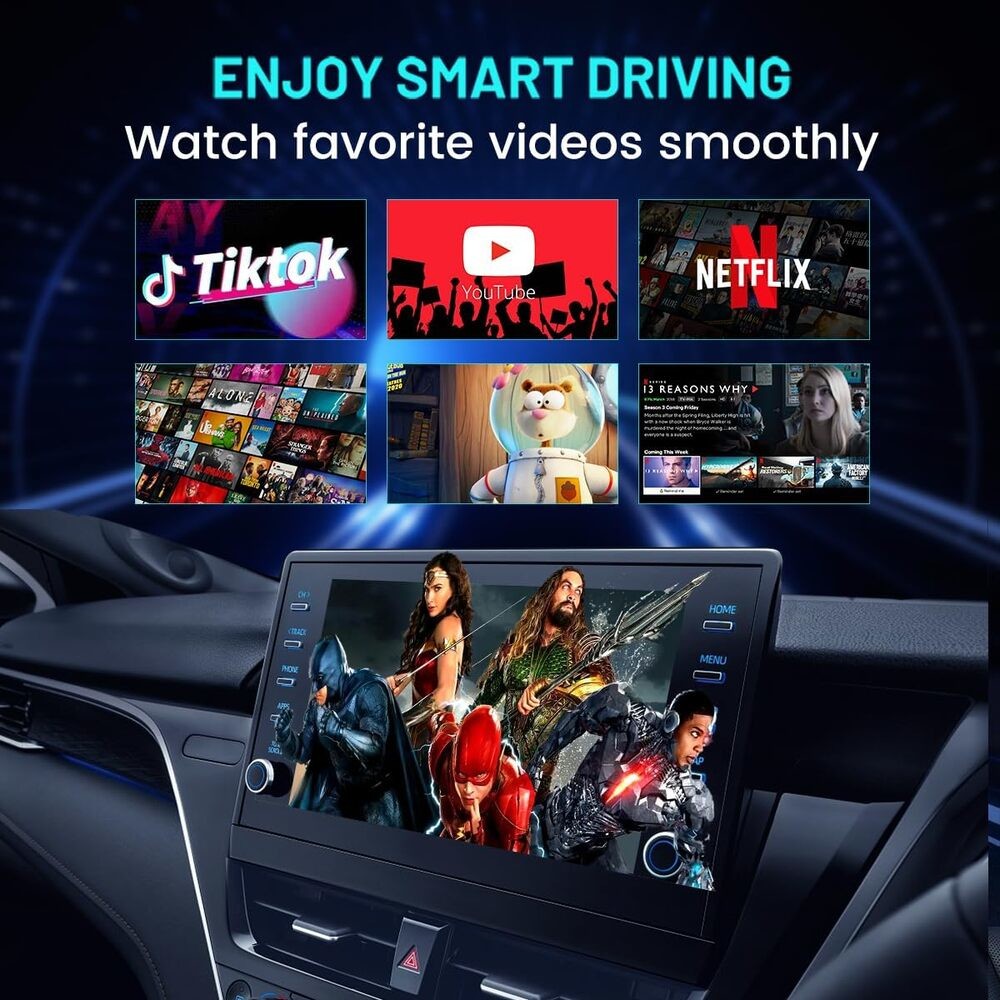 TBox-S Model 64GB GPS Car Android 13 Ai Box Auto Wireless Adapter Carplay Black Myth Wukong