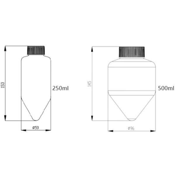 Classification Centrifuge Tubes 250ml Conical Tube for High Speed Centrifuge Machine