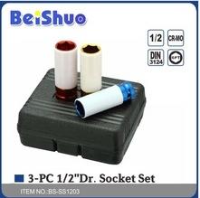 China 3PCS SOCKET SET SOCKET WRENCHES TOOL BOX BITS BOX on sale