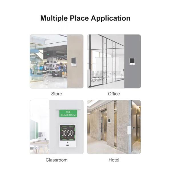 Non-Contact Digital Palm Arm Thermometer with LCD Display and Fever Alarm Function