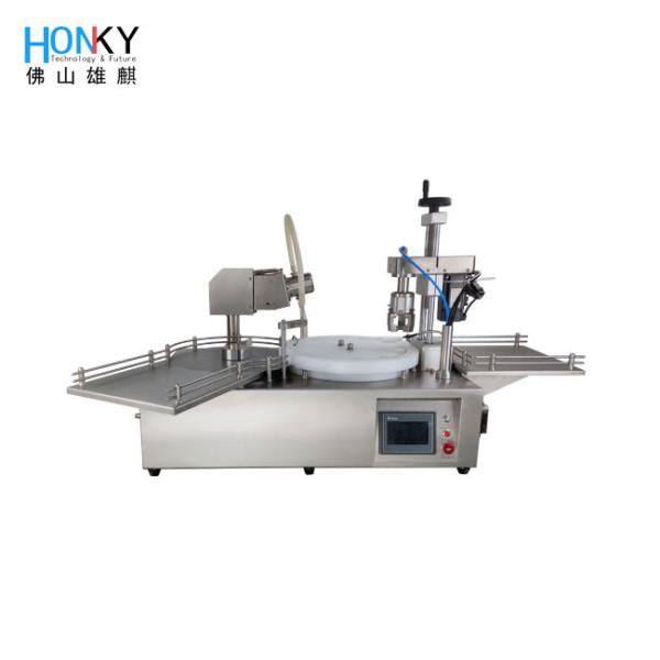 Quality Tabletop Semi-auto Liquid Bottle Filling And Capping Machine With Ceramic Piston Pump For Essential Oil Filling for sale