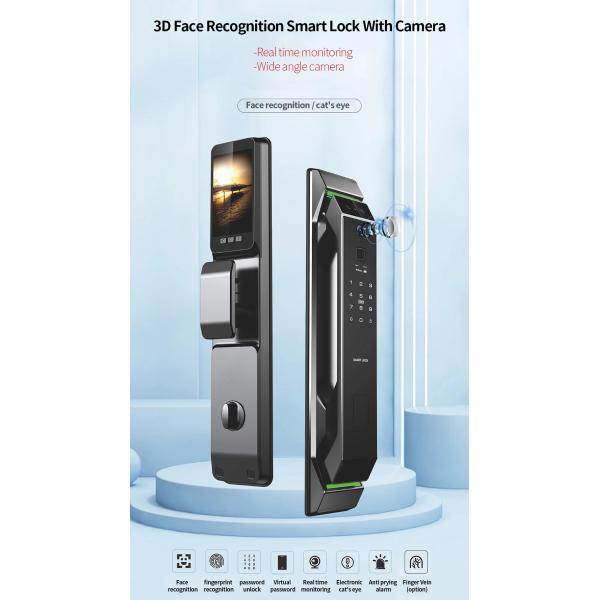 Glomarket 3d Face Recognition Fingerprint Tuya Wifi Digital Smart Lock