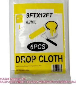 Buy cheap HDPE/LDPE Plastic Cover Sheets For Painting Custom Made Drop Sheet dust sheet drop cloth dust cloth dust cover product