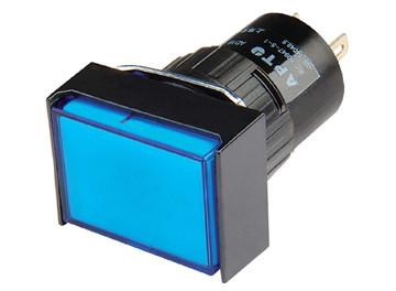 Quality Dia16mm Blue Digital Speed Indicator , Square Bright LED AC Indicator for sale