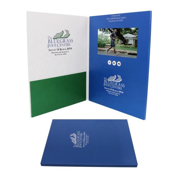 Quality TFT Color Video Brochure Business Card UV Printing 7 Inch 1GB Memory for sale