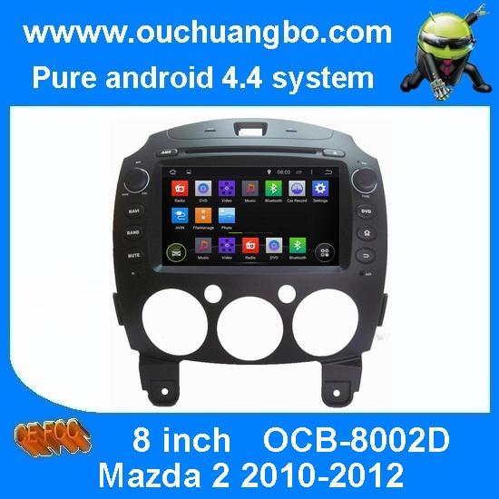 Quality Ouchuangbo DVD Player GPS radio Mazda 2 2010-2012 android 4. 4 3G Wifi iPod Touch Screen for sale