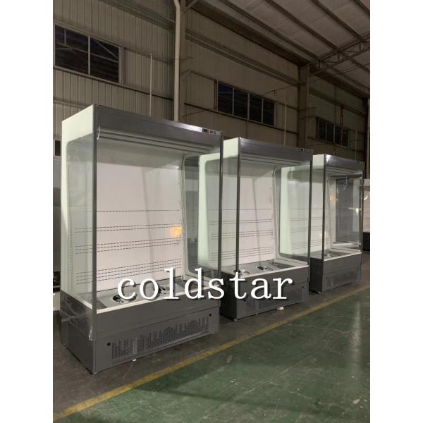 Adjustable 4 Layers Supermarket Open Display Chiller with LED Lighting