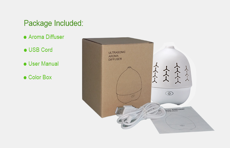 Modern Quiet Personal Mini 70mL Ceramic Aroma Diffuser