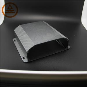 Buy cheap Black Anodized Aluminum Profiles Sandblasted / Brushed Pre Finish product
