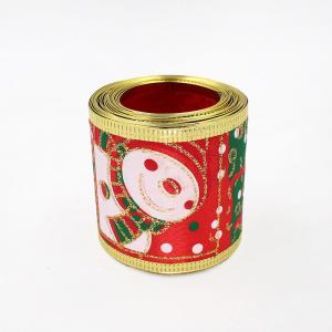 Buy cheap christmas wired ribbon for christmas bow product