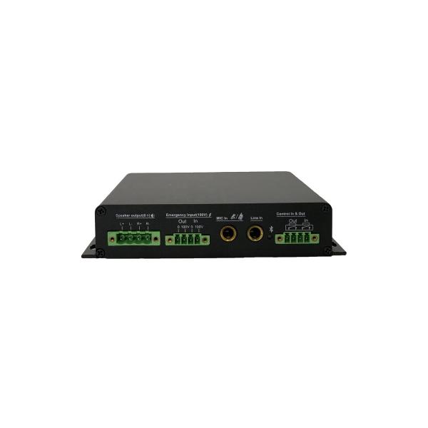 Black IP System Paging Amplifier Wall Mount Amp 30W 8 Ohm