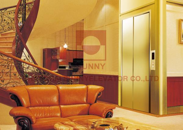 Quality 0.4m/S Speed Residential Home Elevators Villa Elevator With Machine Room for sale