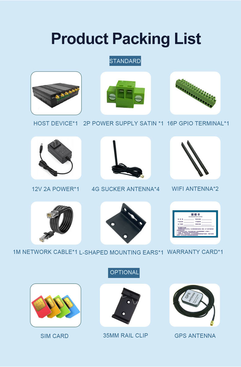 Dual Card 300Mbps 4G Industrial Router , Dual Band VPN WiFi Router