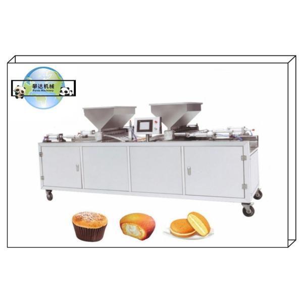 Semi Automatic Cup Cake Processing Machine, Cup Cake Center Filling Machine 220V 350-500kg/H