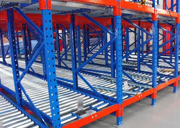 Quality Optional Color Gravity Flow Pallet Rack Fully Adjustable Capacity 500-5000kgs for sale