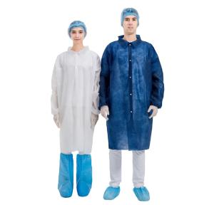 Buy cheap CE FDA Disposable Lab Coats , Full Sleeve Disposable Medical Jacket product