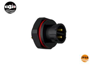 China Rear Male Panel Mount M16 IP68 4 Pin Round Power Connector on sale