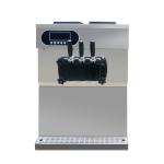 36l Tabletop Commercial Soft Serve Ice Cream Machine 3 Flavor Ice Cream Cone