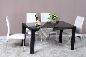 China Modern Dining Room Furniture,Tempered Glass Dining Table on sale