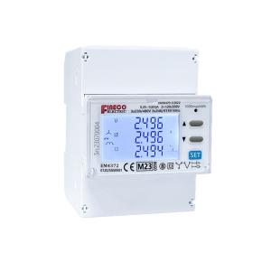 65A Modbus 3 Phase Power Analyzer Energy Meter for Measuring Energy Range 0-999999.99