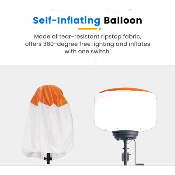 128000lm Inflatable Tower Light 800W Balloon Led Light Tower Lights For Film Making