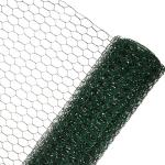 Green Color Double Twisted Pvc Coated Hexagonal Wire Mesh Galvanized Chicken