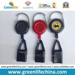 Carabiner Round Badge Holder W/Black Lighter Holder High Quality