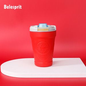 Buy cheap Customized Silicone Coffee Mug Travel Use With Handle And Lock product