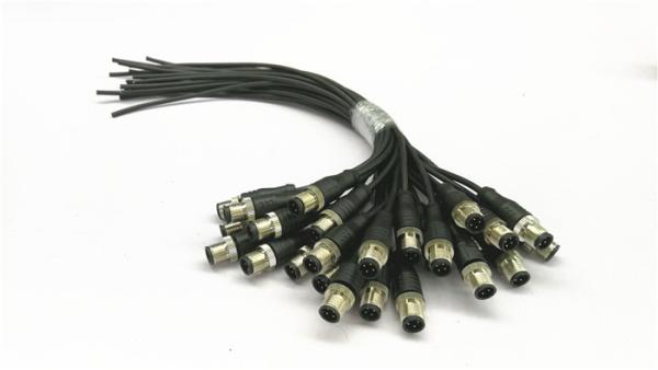 Quality Over - Molded Circular Connector Cable Assembly M12 Sensor Cable Length 100 / 200mm for sale