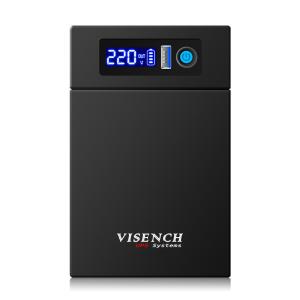 5kg Weight LiFePO4 Battery 1200VA Offline UPS System with LCD Display and Black Color