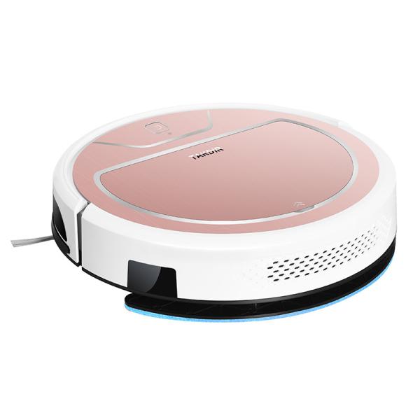 Quality 3 Modes Home Auto Cleaner Robot , Floor Vacuum Cleaning Robot Rose Color for sale
