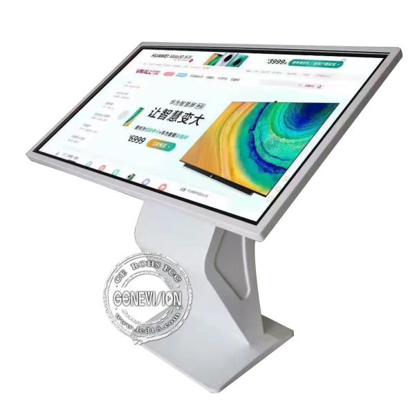 Quality 55 Inch 1920x1080 Standing Interactive Desk Kiosk for sale