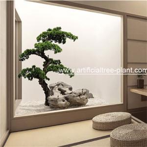 Craft Mini Pine Small Fake Evergreen Trees For Hotel Hall Environmental