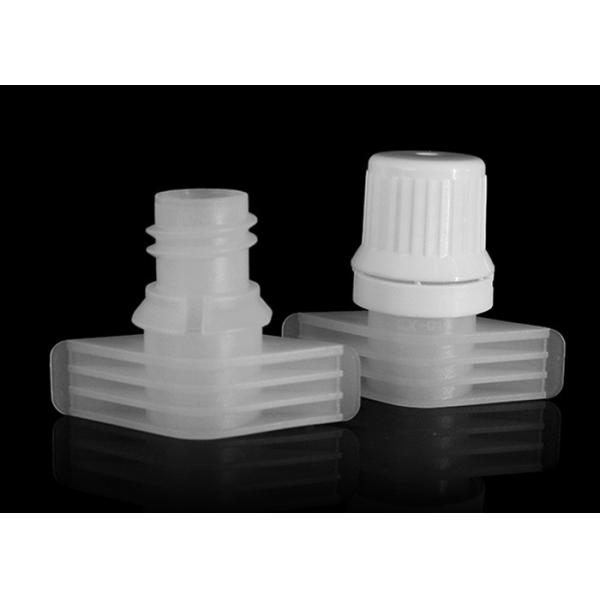 9.6mm / 10mm Non Spill Plastic Spout Caps For Sauce Jams Flexible Spout Bags Package