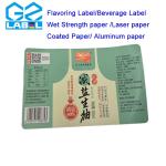 Customized Self Adhesive Label Stickers for Beverages Condiment Bottle Labels