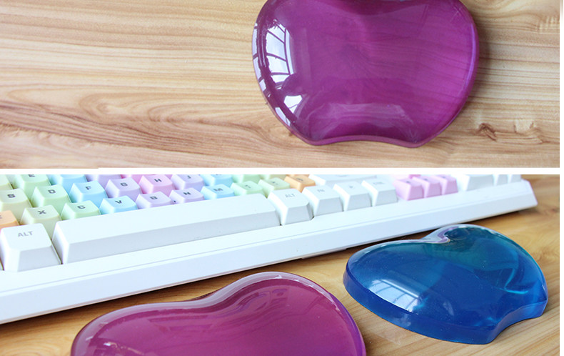 Gel Filled Cushion Transparent Mouse Pad Support Wrist Effectively Reduce Wrist
