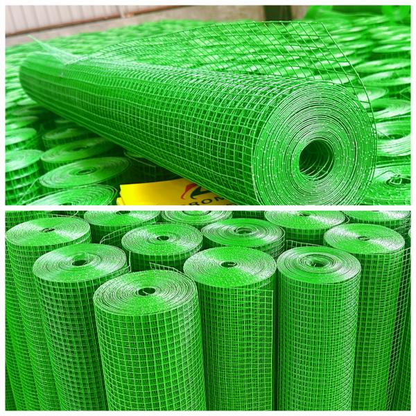 10*10mm 15*15mm PVC Coated Welded Mesh Welded Cage Wire Poultry Netting