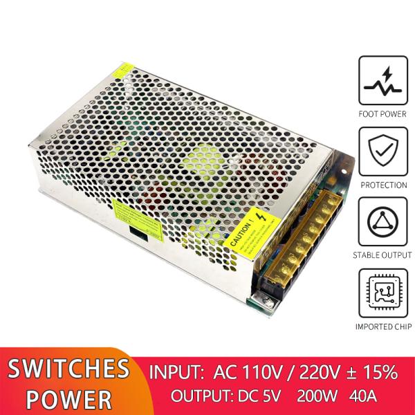 Regulated DC Switch Power Supply AC 100V 240V To DC 5V 40A 200W