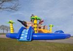 Exciting Inflatable Amusement Park Adventurous Customizable Design With Centre