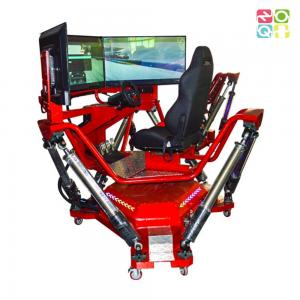 China 3 Screen Dynamic Car Driving Simulator Machine 6 DOF Linkable on sale