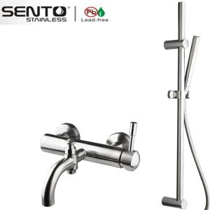 Hotel bathroom sliding shower set