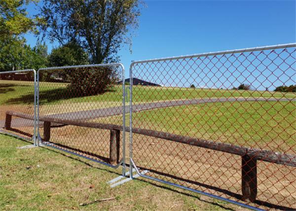 Quality PVC Coated steel plate Chain Link Crowd Barrier Fencing for sale