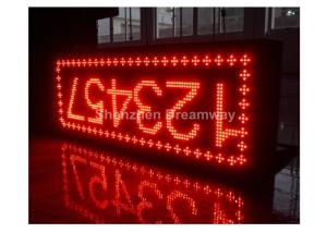 Indoor Red P10 LED Moving Message Display Board For School , 3000 nits Luminance