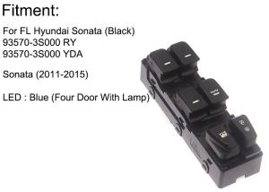 Auto Power window switch  Front Left for Hyundai sonata four door  with light 2011-2015 OE 93570-3S000 RY,93570-3S000YDA