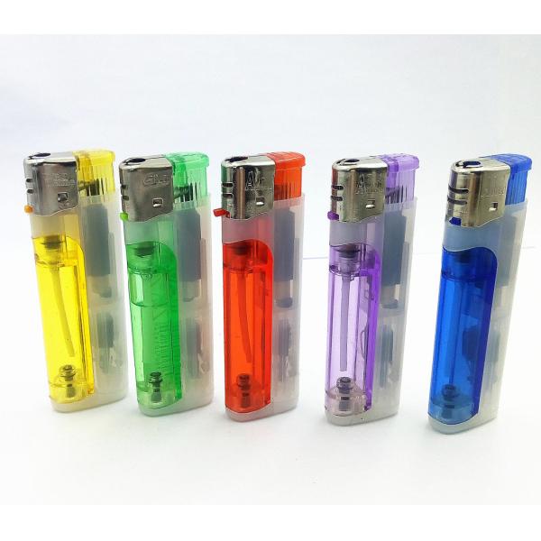 Dy-039 LED Lamp New Popular Electric Piezo Lighter OEM Colors